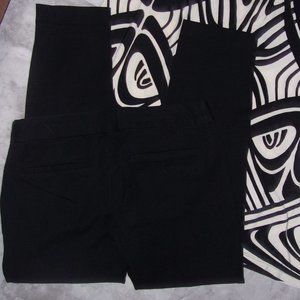 🌟 size 8  pixie pants womens career casual dress trousers old navy black